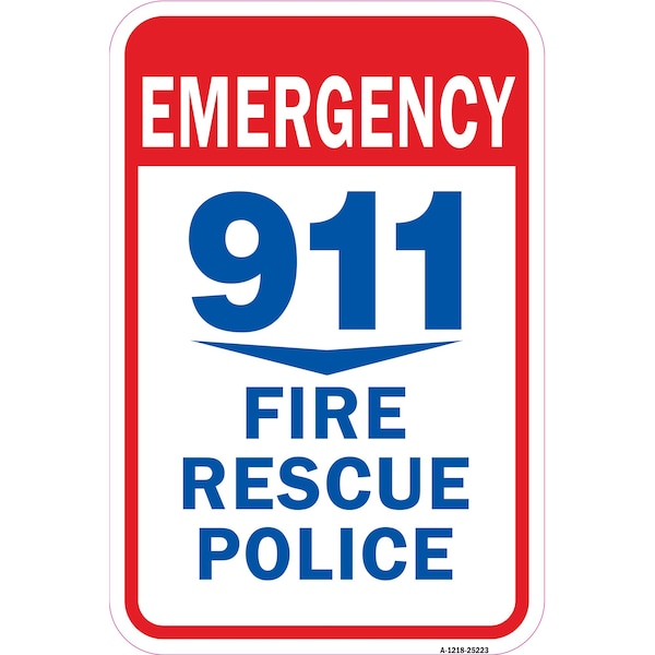 Signmission Safety Sign, 12 in Height, Aluminum, 18 in Length, 25223 A-1218-25223 - main
